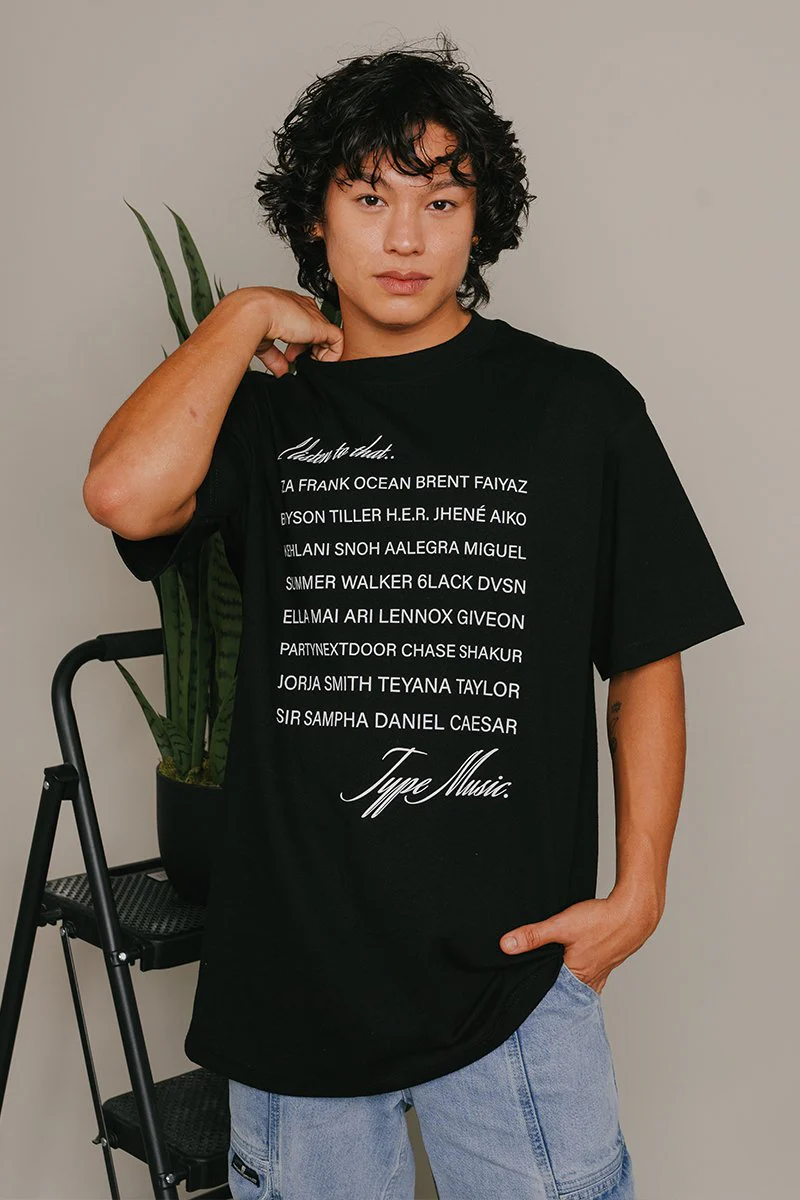 I listen to that.. Modern R&B Black Tee - Image 3