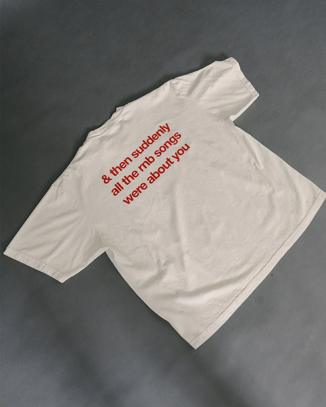Rnb Songs V3 Oversized Cream Tee - Image 5