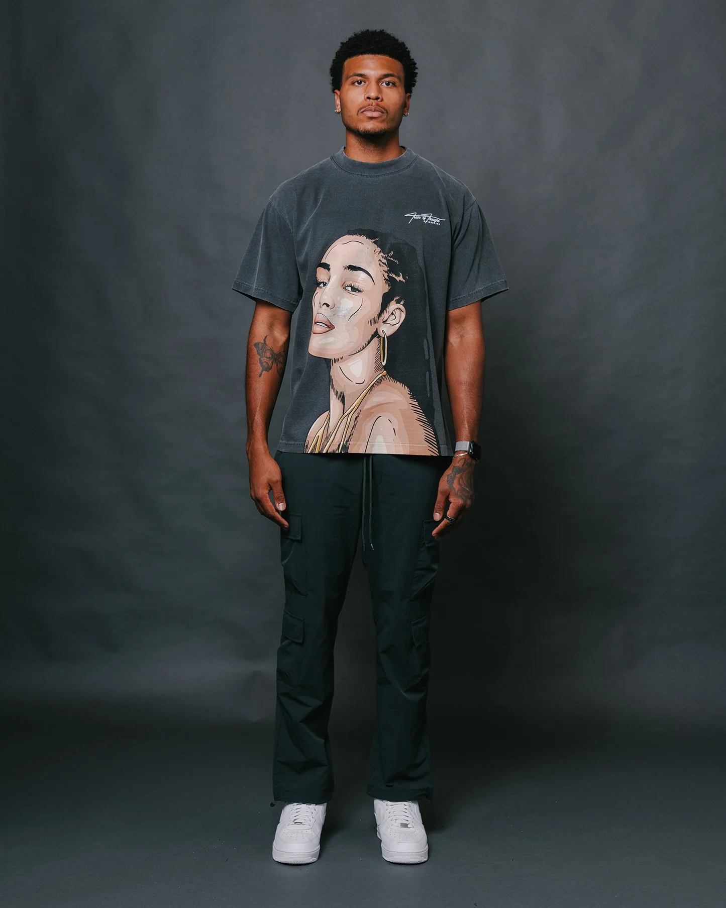 Jorja Big Face Oversized Shadow Tee - Image 2
