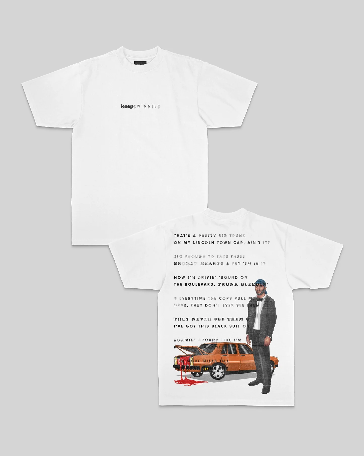 Keep Swimming White Tee
