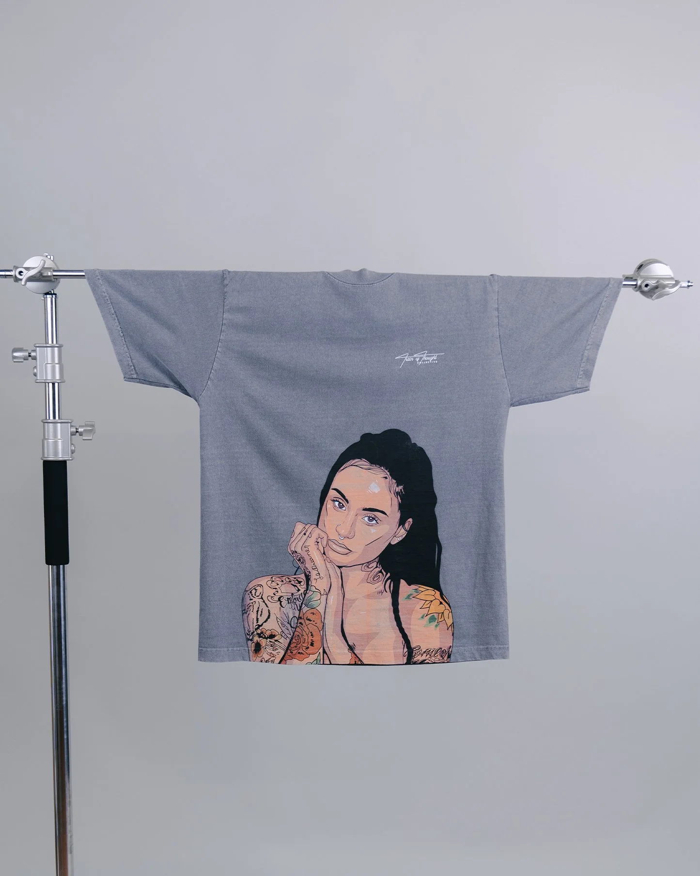 Kehlani Big Face Oversized Cement Tee - Image 3