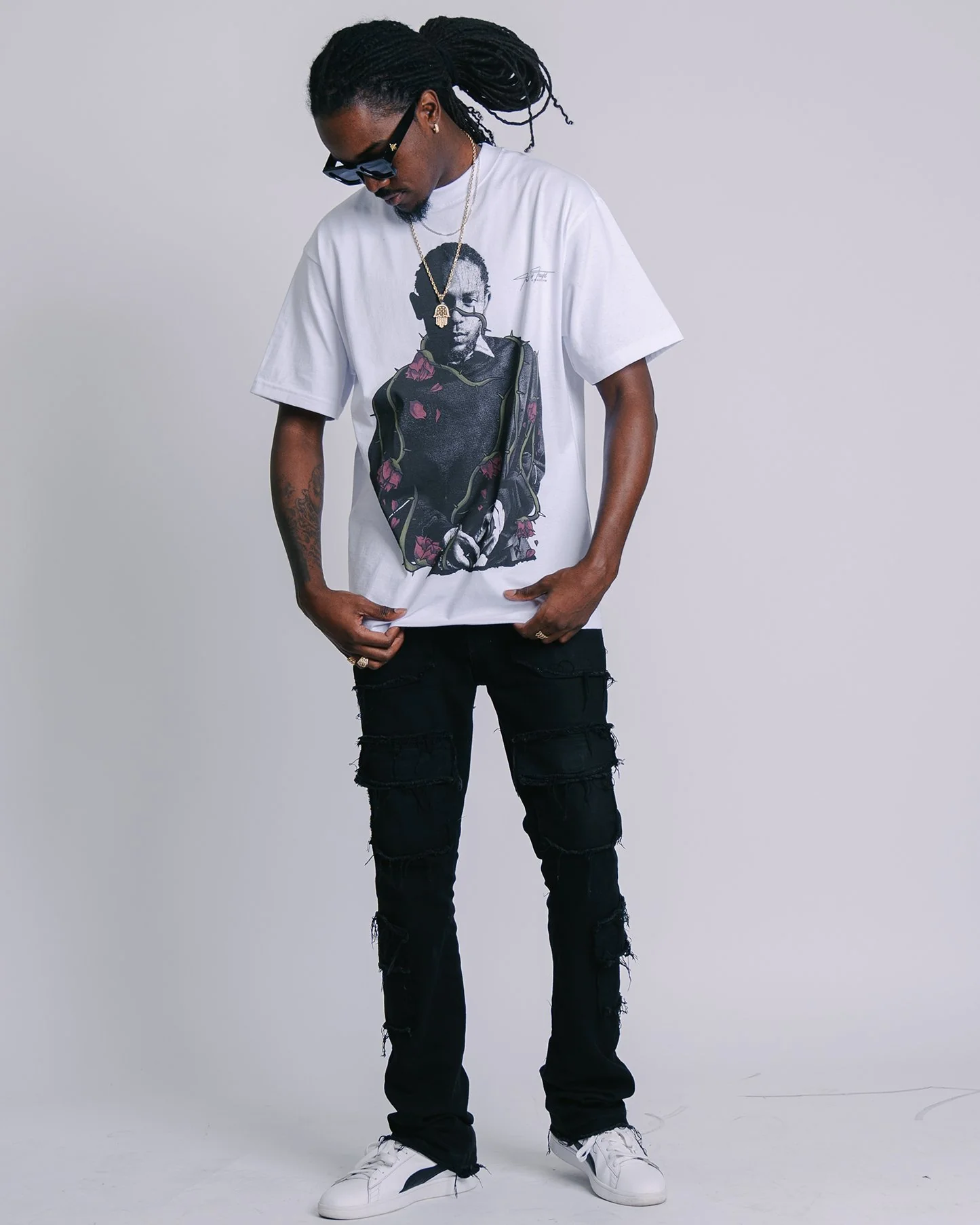 Dead Rose KDOT White Tee - Image 2