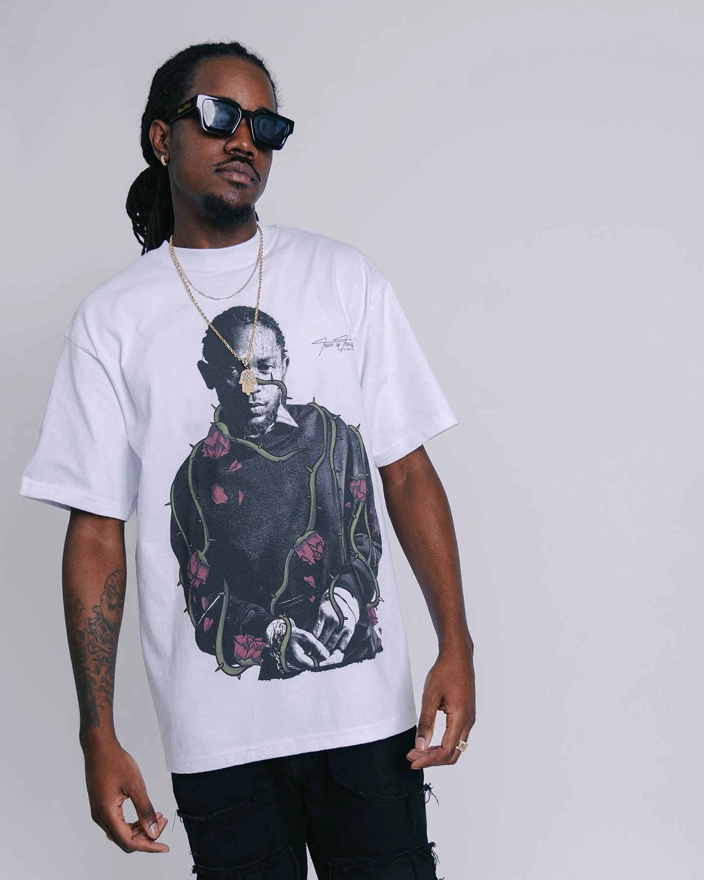 Dead Rose KDOT White Tee - Image 3