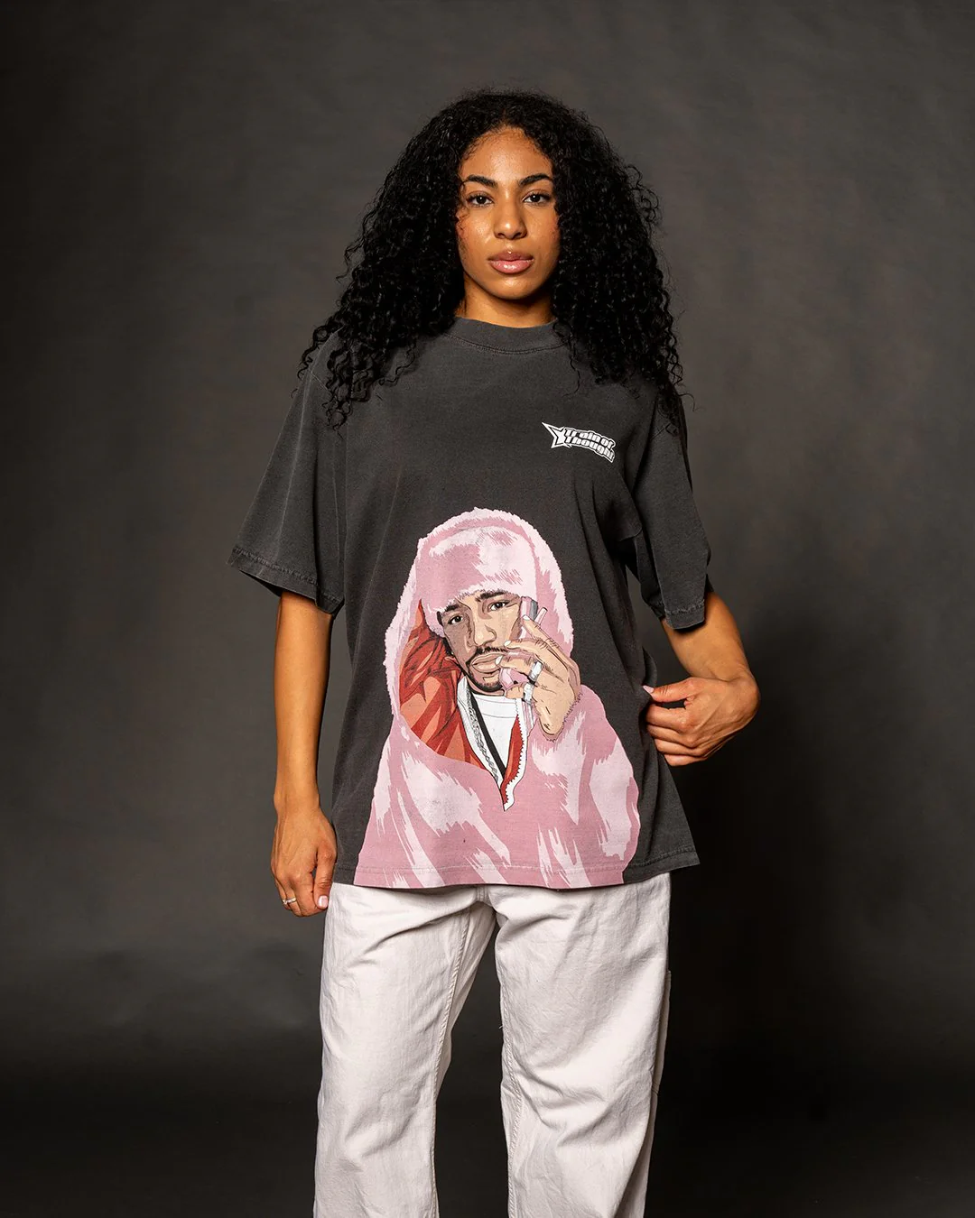 Killa Oversized Cream Tee - Image 3