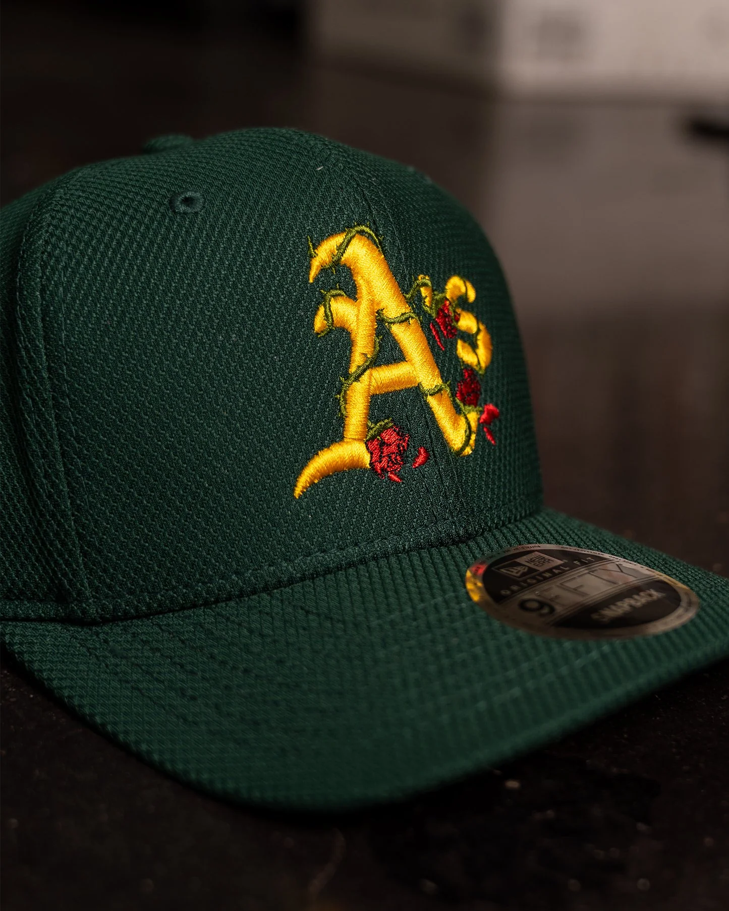 A's City Rose New Era Dark Green Snapback - Image 3