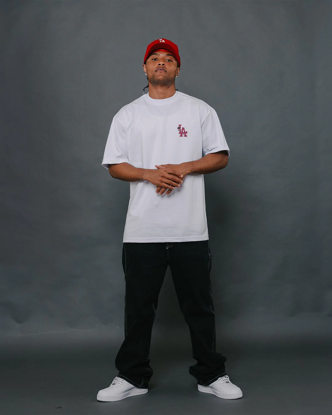 LA City Rose White Tee - Image 2