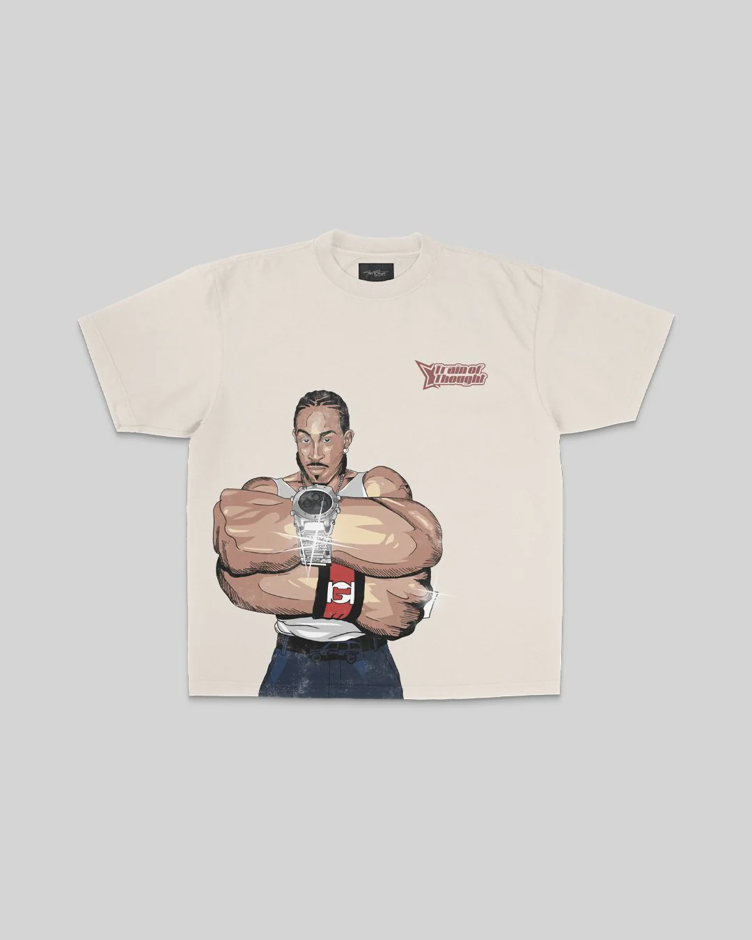 Luda Oversized Cream Tee