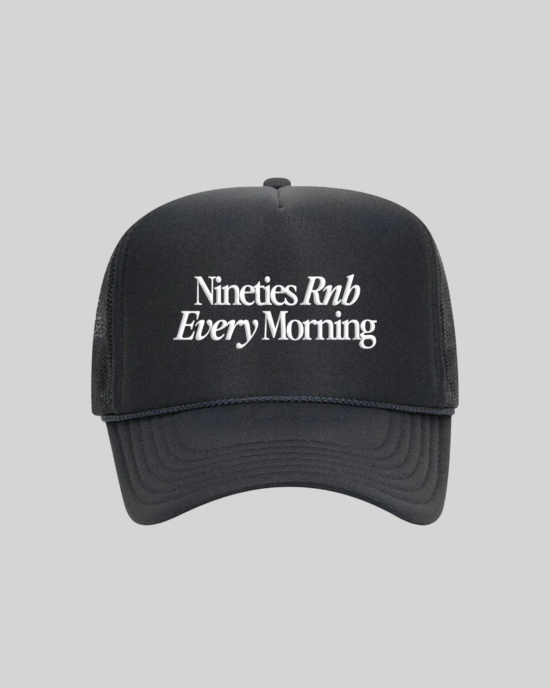 Lyrics Matter Black Trucker Hat - Image 4