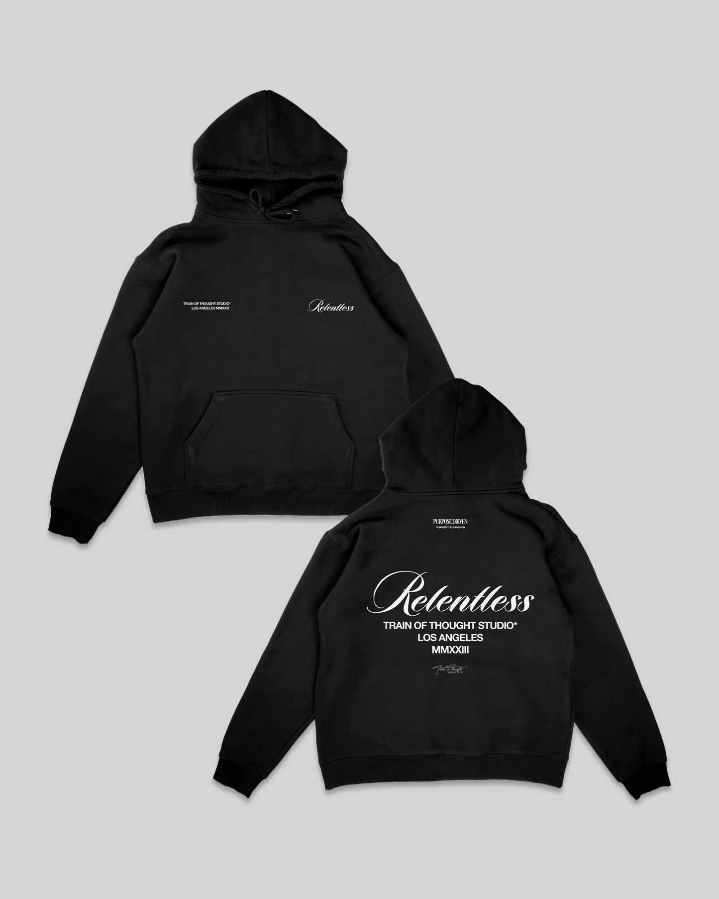 Relentless Black Hoodie