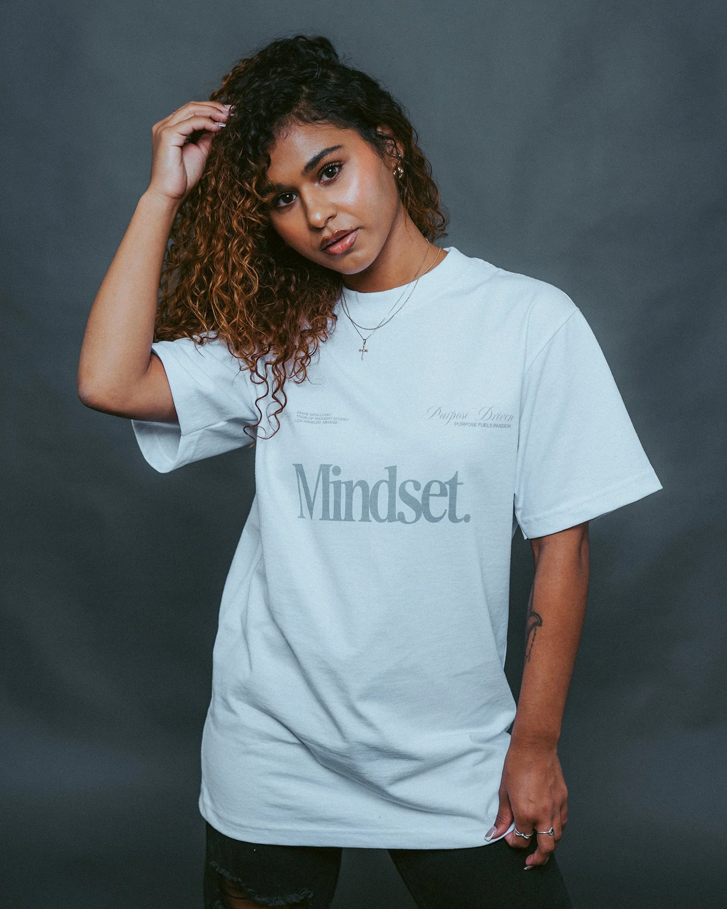 Mindset White Tee - Image 2