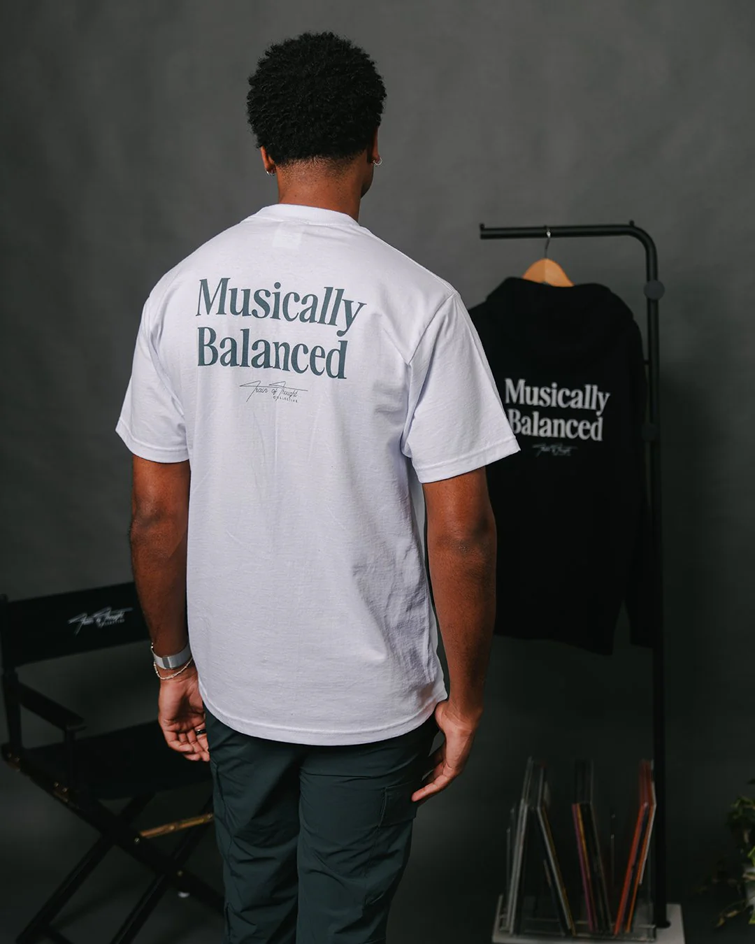 Musically Balanced 2.0 White Tee - Image 4