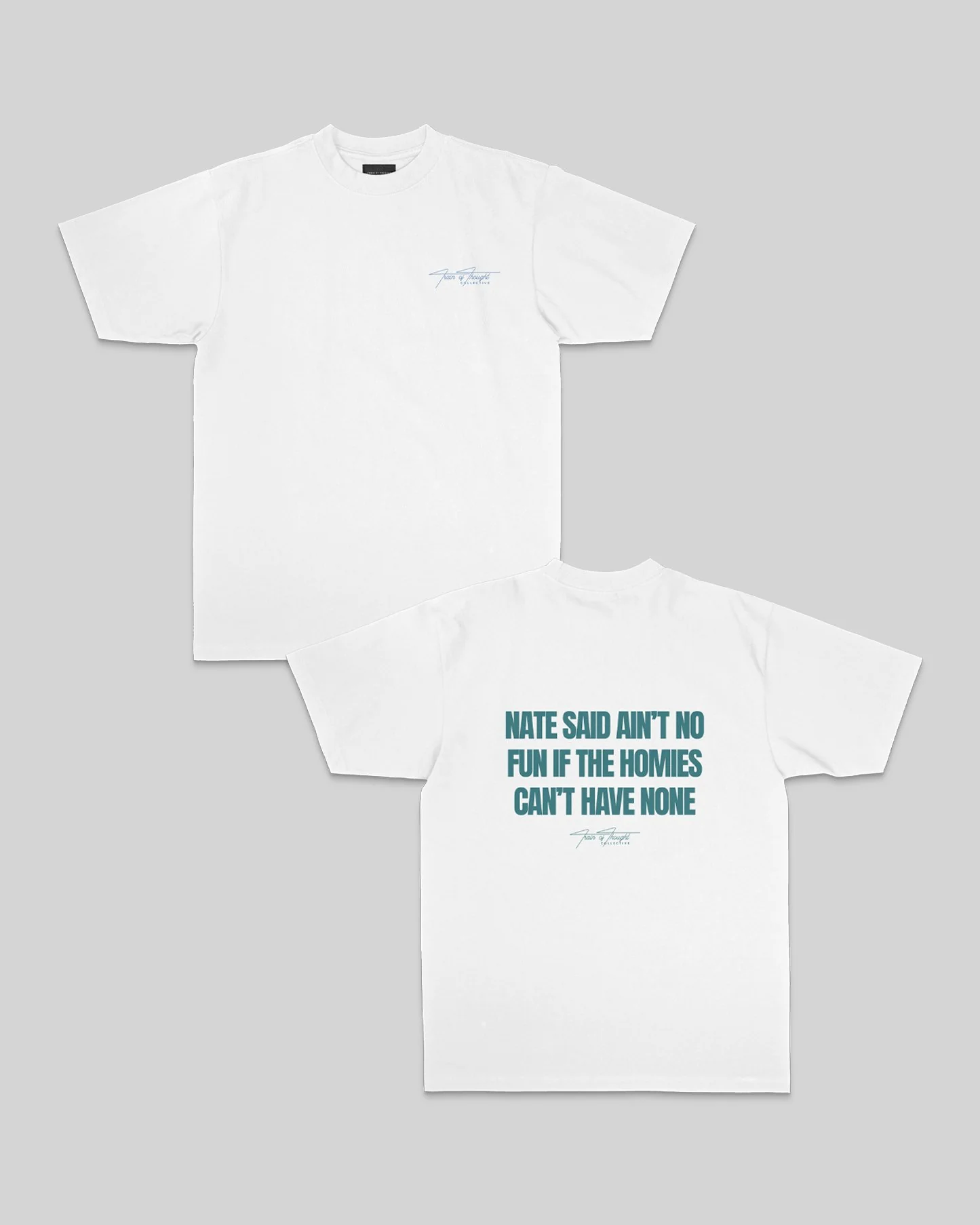 Nate Said White Tee