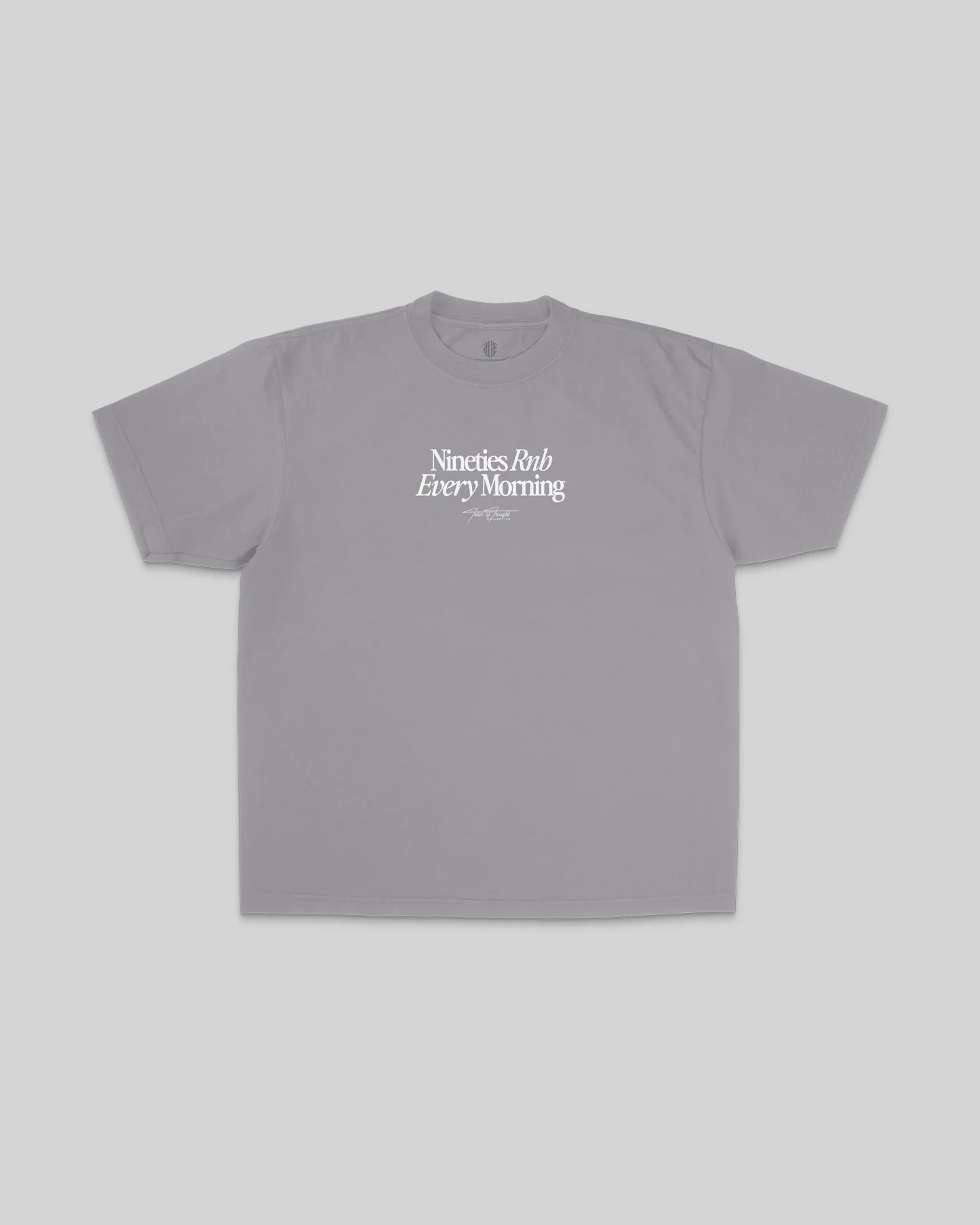 Nineties Rnb Every Morning V2 Oversized Cement Tee