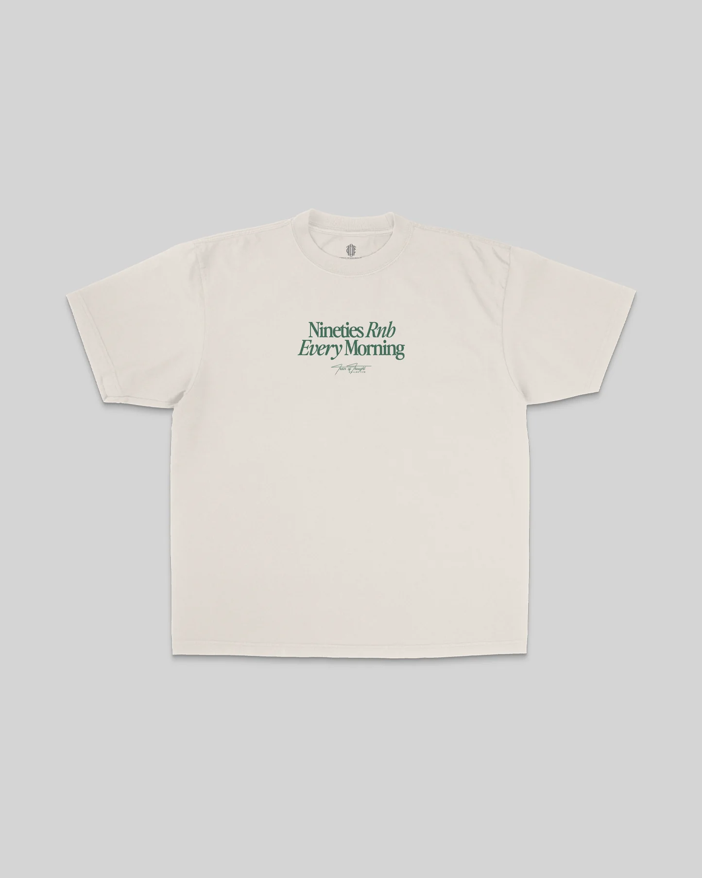 Nineties Rnb Every Morning V2 Oversized Cream Tee
