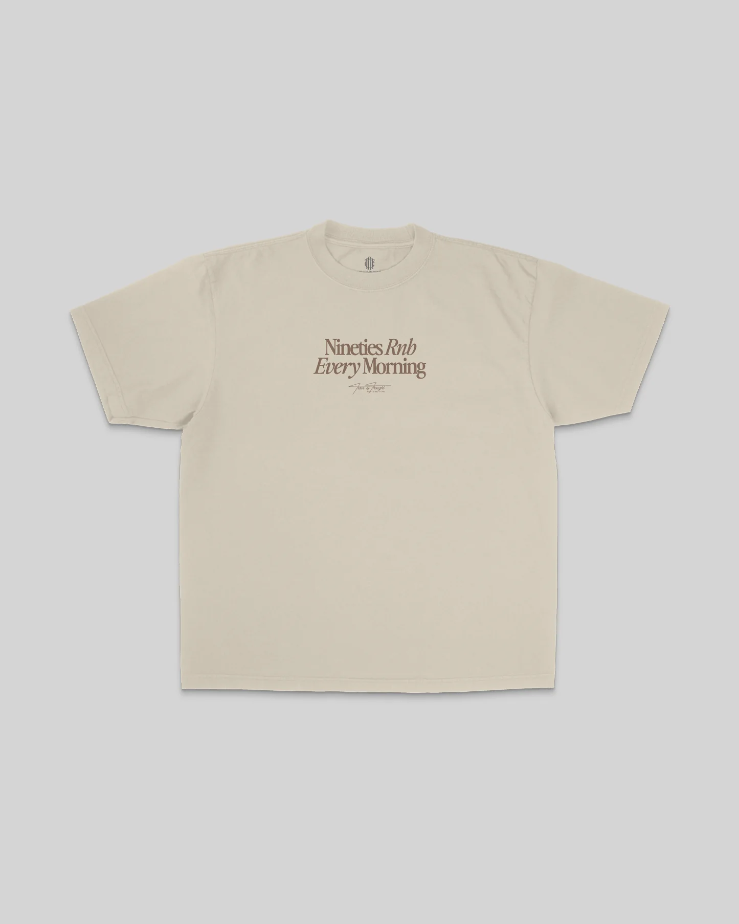 Nineties Rnb Every Morning V2 Oversized Oatmeal Tee