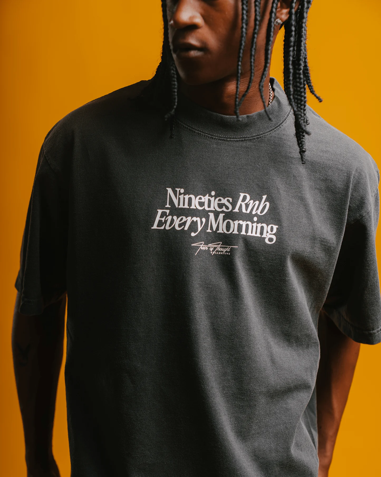 Nineties Rnb Every Morning V2 Oversized Shadow Tee - Image 3