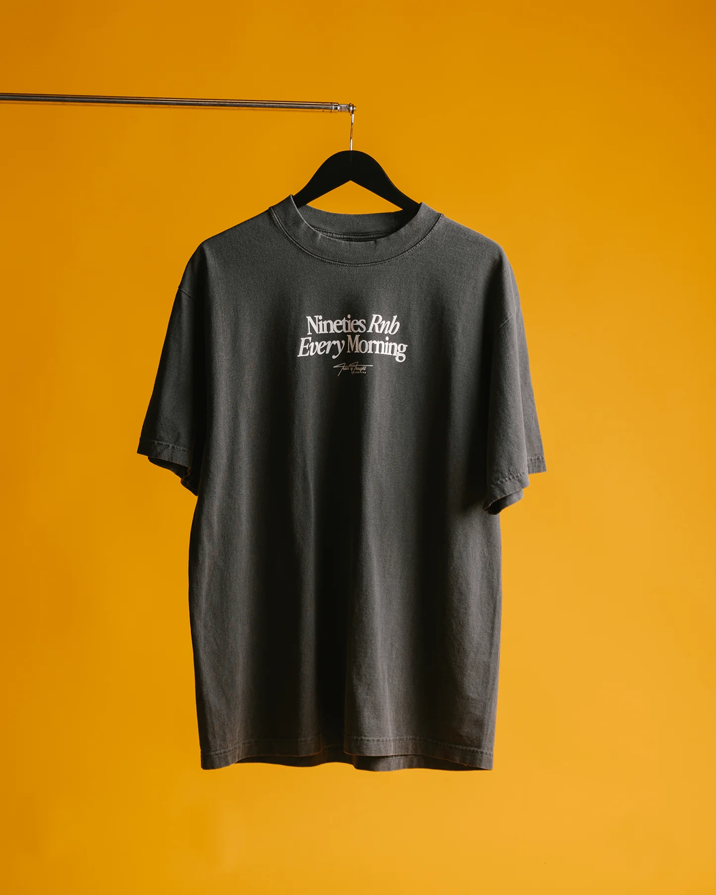 Nineties Rnb Every Morning V2 Oversized Shadow Tee - Image 4