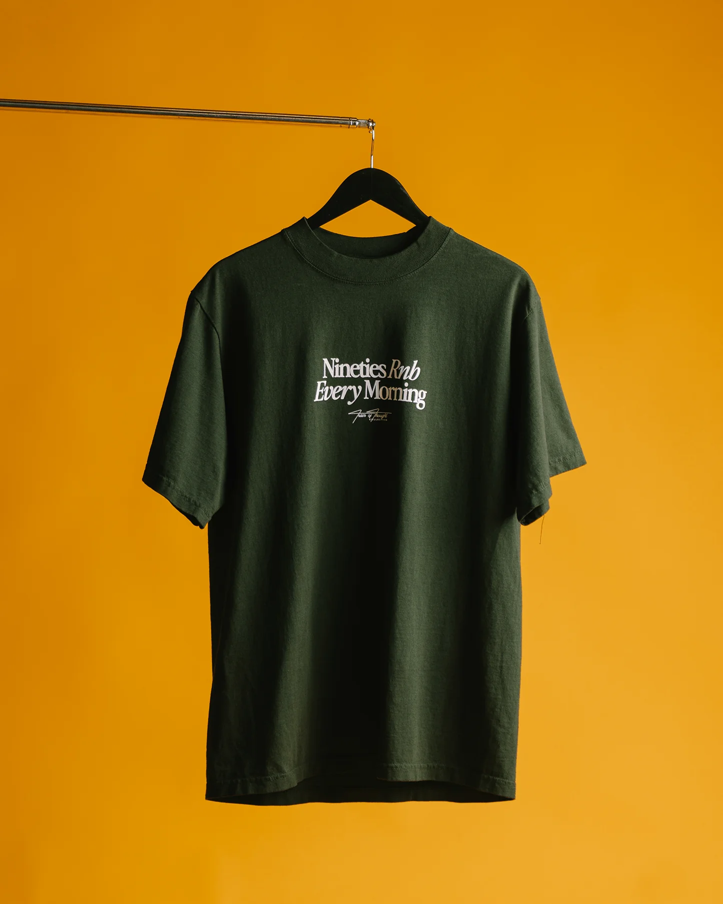Nineties Rnb Every Morning V2 Oversized Green Tee - Image 5