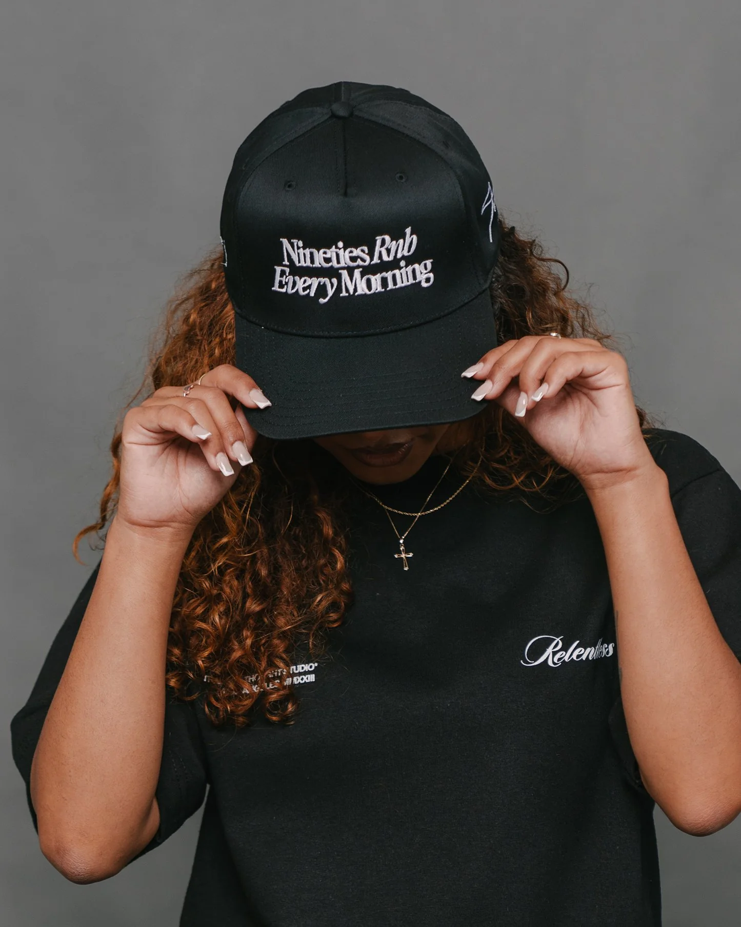 Nineties Rnb Every Morning Black Snapback - Image 3