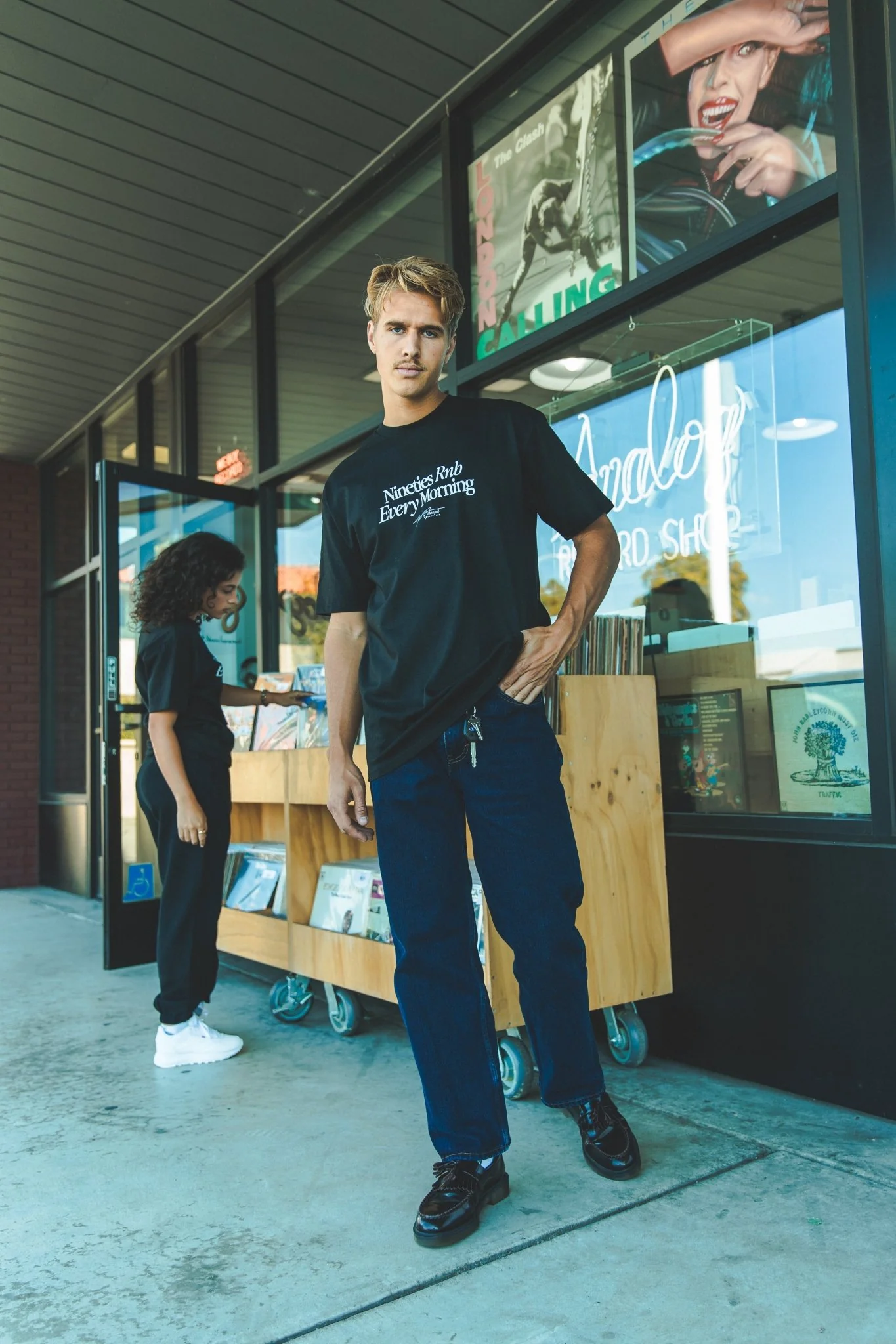 Nineties Rnb Every Morning Black Tee - Image 3