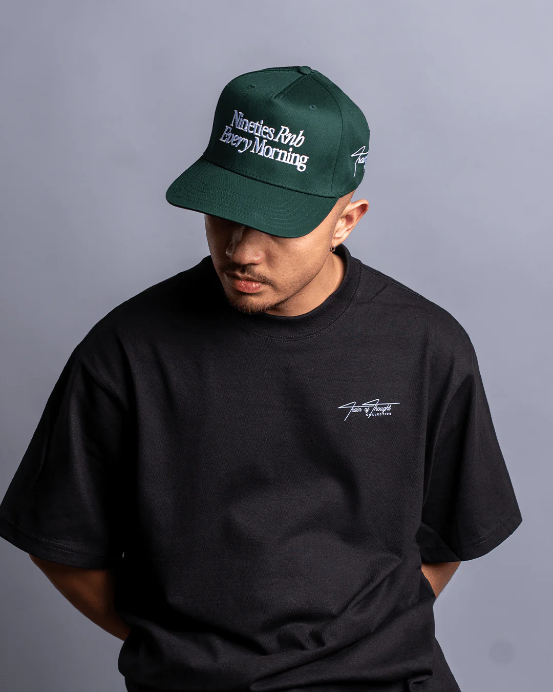 Nineties Rnb Every Morning Green Snapback - Image 2