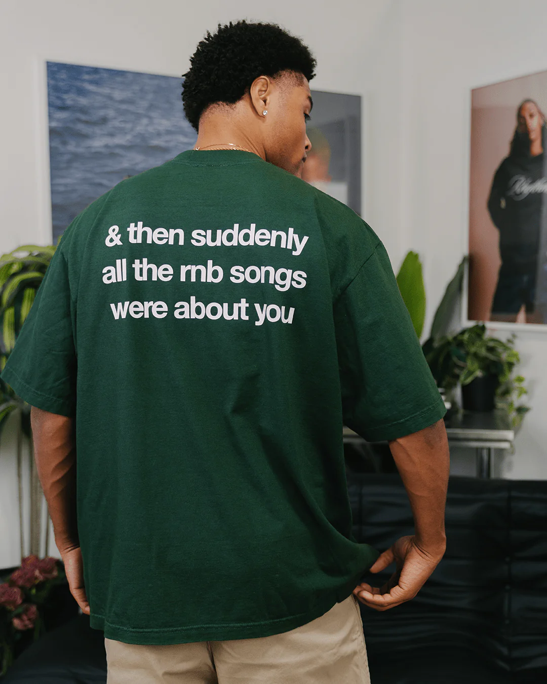Rnb Songs Oversized Green Tee - Image 6