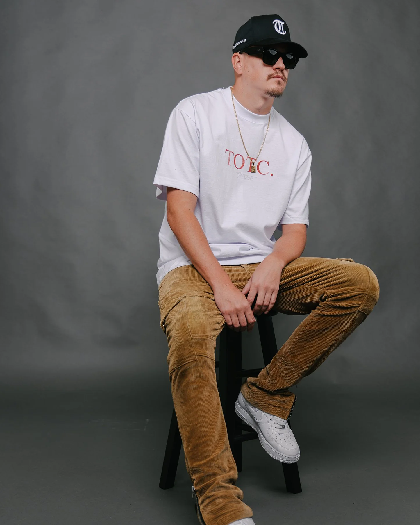No-Face DAMN White Tee - Image 3