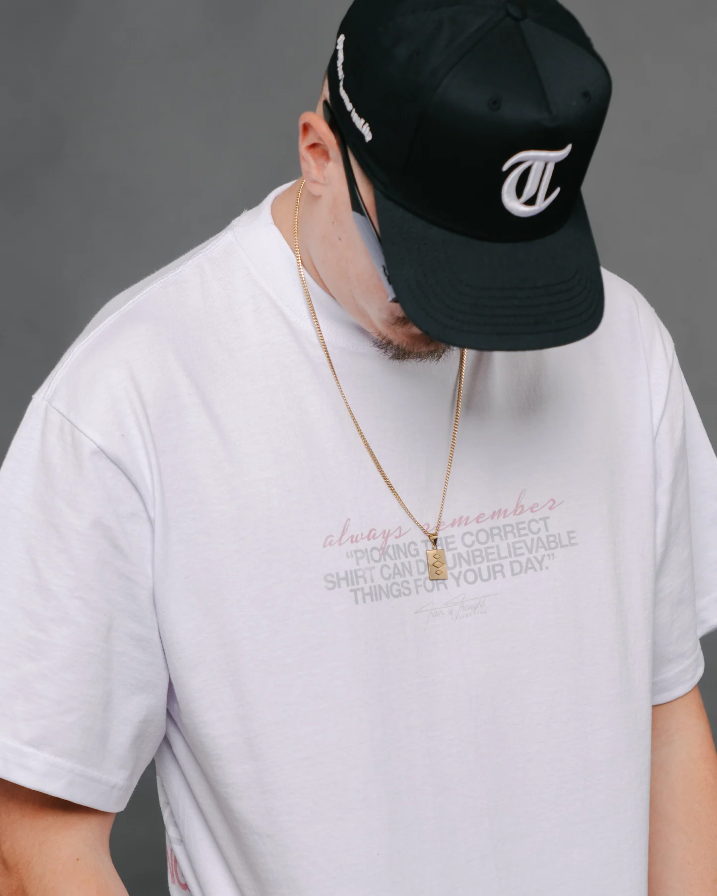 No-Face SWIMMING White Tee - Image 3