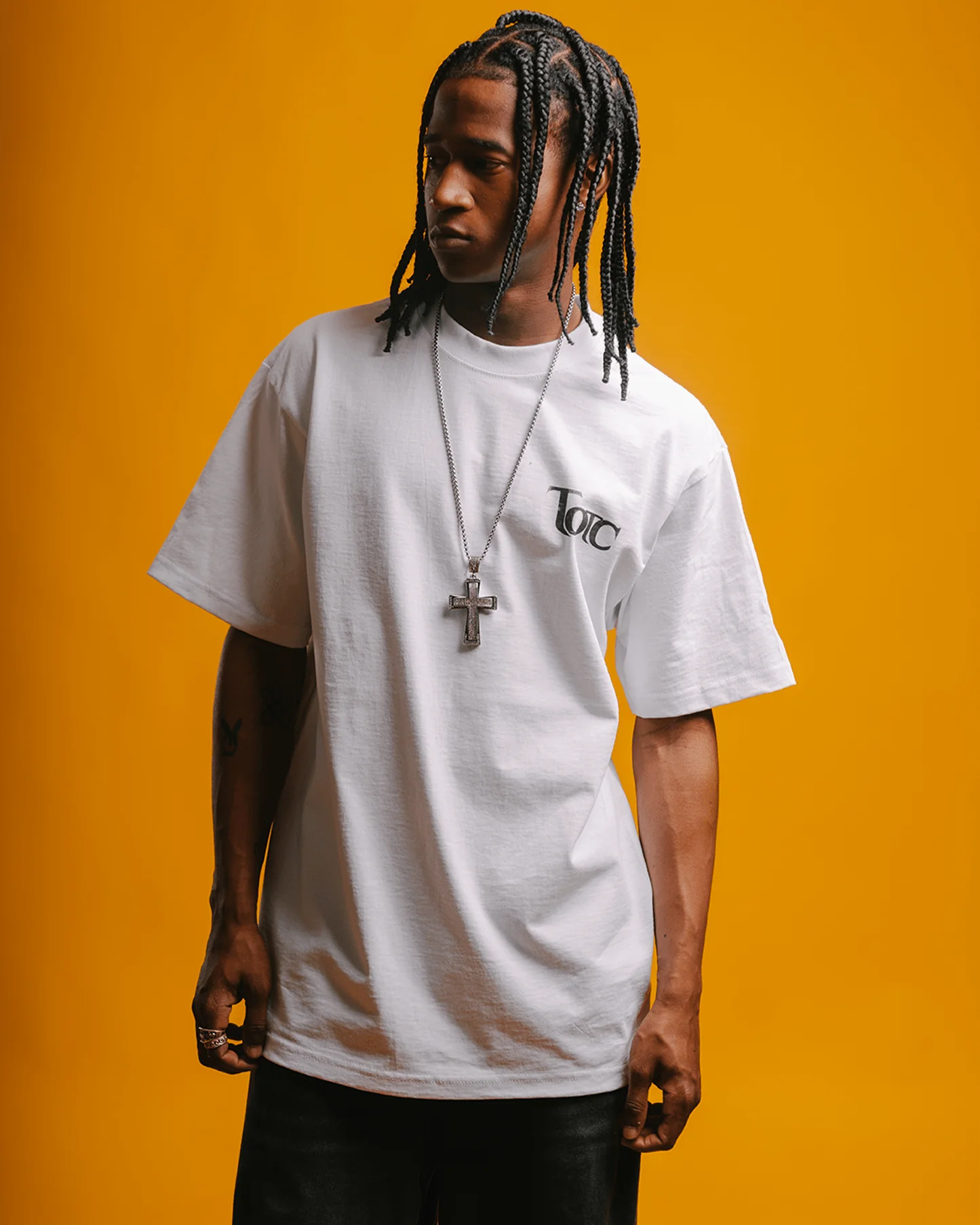 No Face NAS White Tee - Image 4