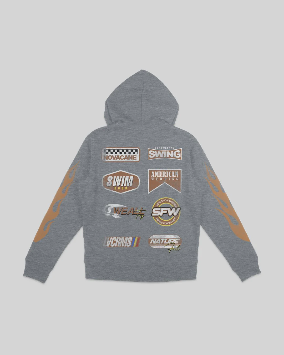 Nostalgia Ultra Full Zip Body Bag Heather Grey Hoodie - Image 2