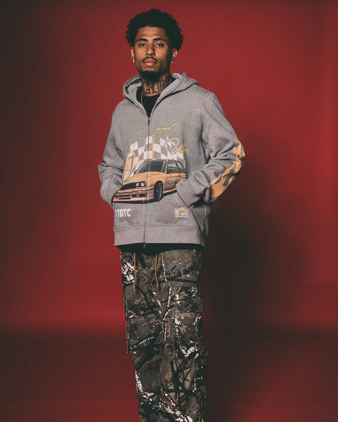 Nostalgia Ultra Full Zip Body Bag Heather Grey Hoodie - Image 3