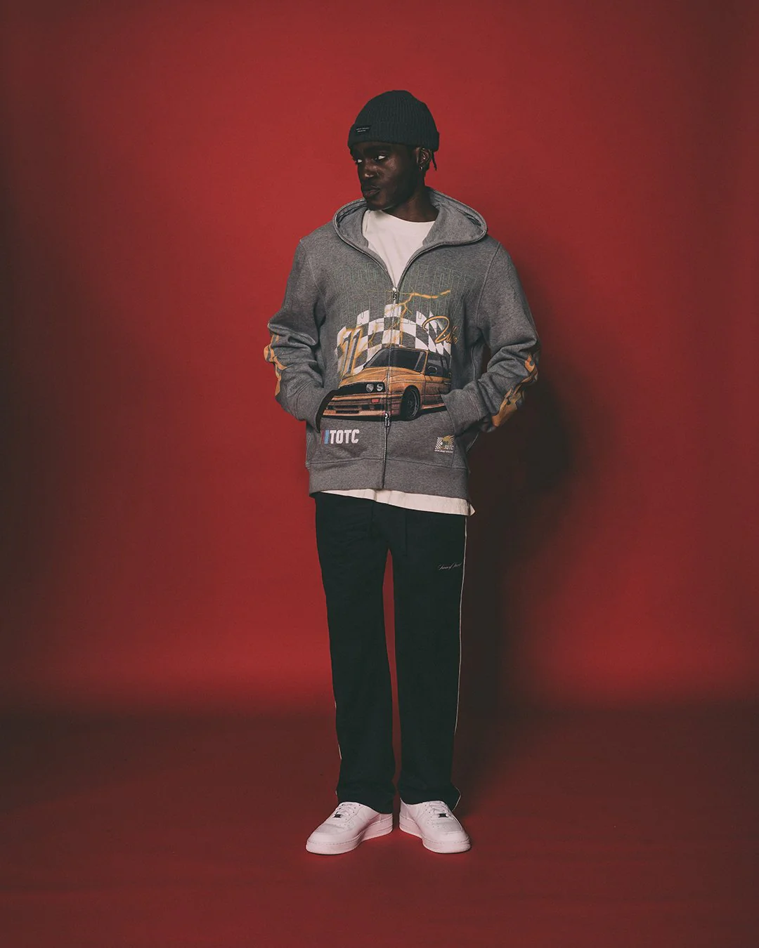 Nostalgia Ultra Full Zip Body Bag Heather Grey Hoodie - Image 7