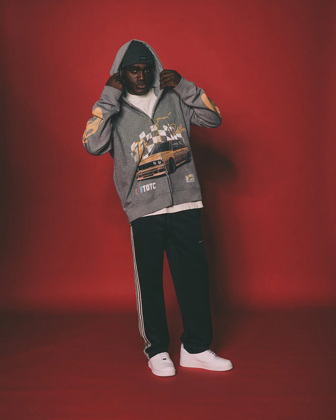 Nostalgia Ultra Full Zip Body Bag Heather Grey Hoodie - Image 8