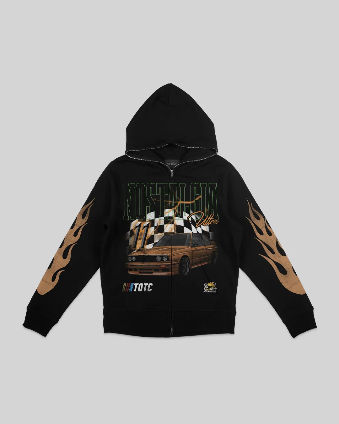 Nostalgia Ultra Full Zip Body Bag Phantom Black Hoodie