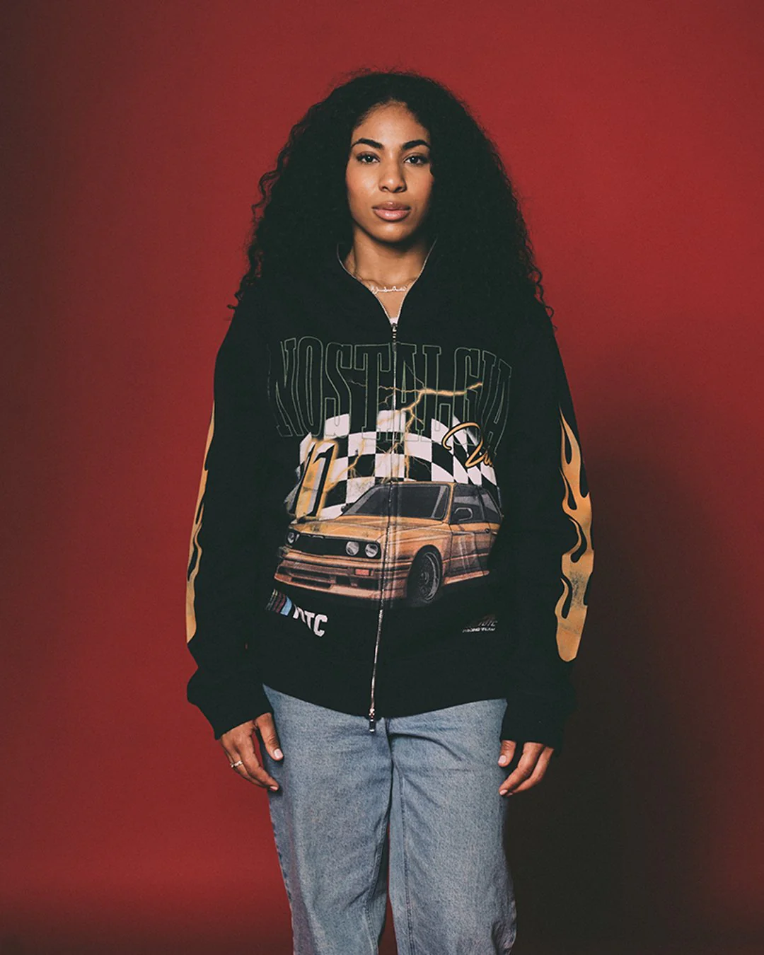 Nostalgia Ultra Full Zip Body Bag Phantom Black Hoodie - Image 3