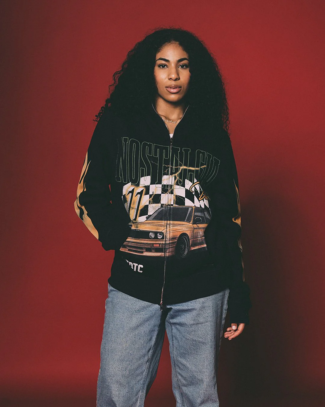 Nostalgia Ultra Full Zip Body Bag Phantom Black Hoodie - Image 6