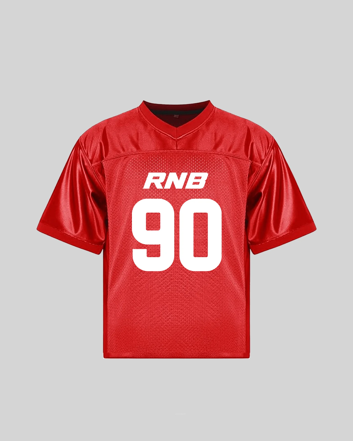 Rnb Every Morning V1 Cropped Red Football Jersey