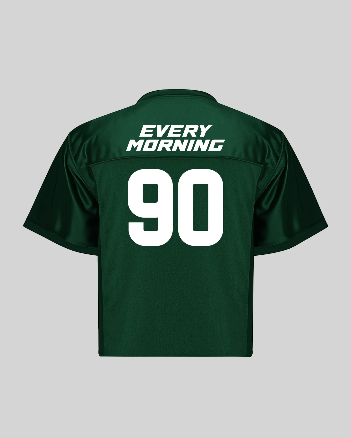Rnb Every Morning V1 Cropped Green Football Jersey - Image 2