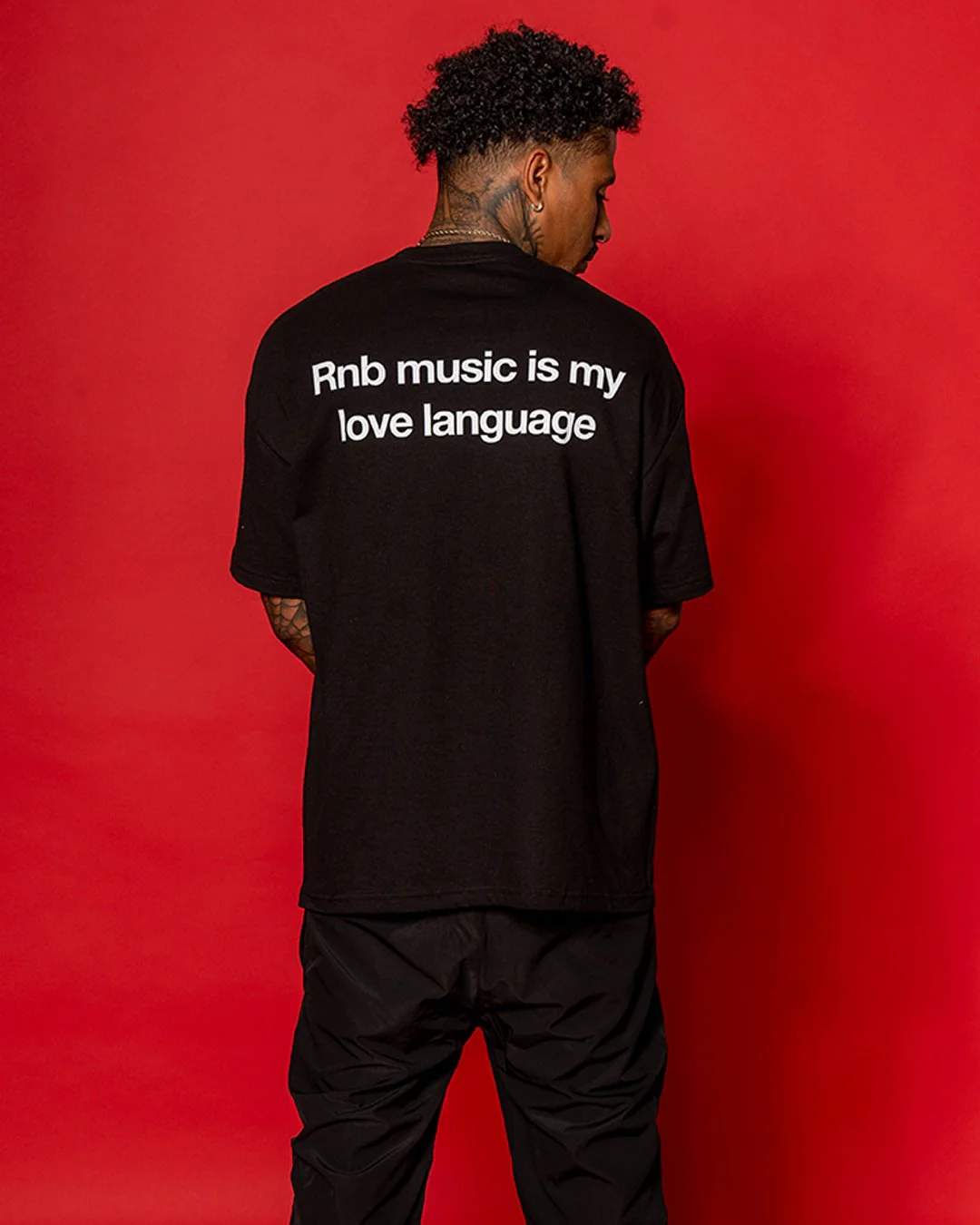 Rnb Language Black Tee - Image 5