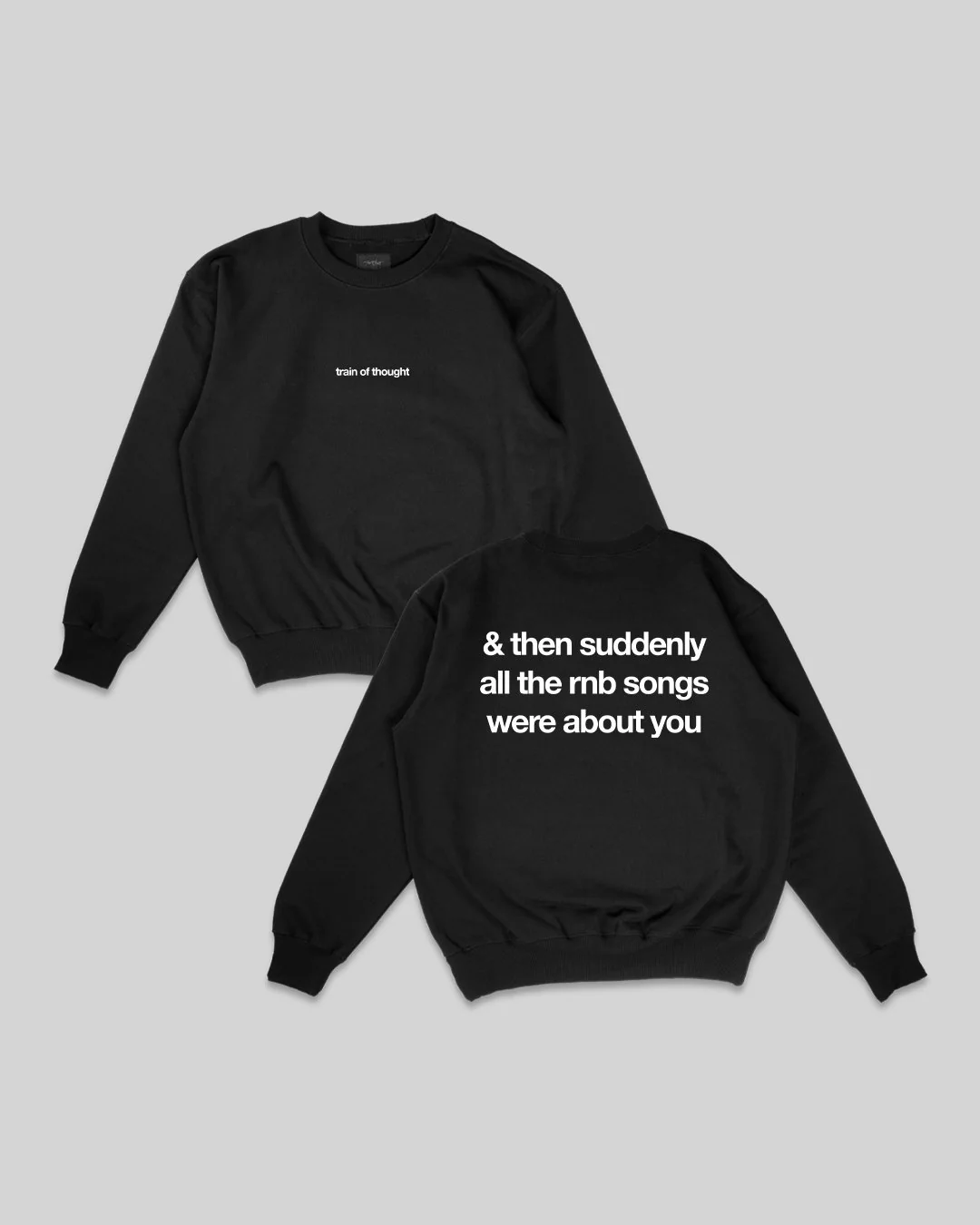 Rnb Songs Black Crewneck Sweatshirt