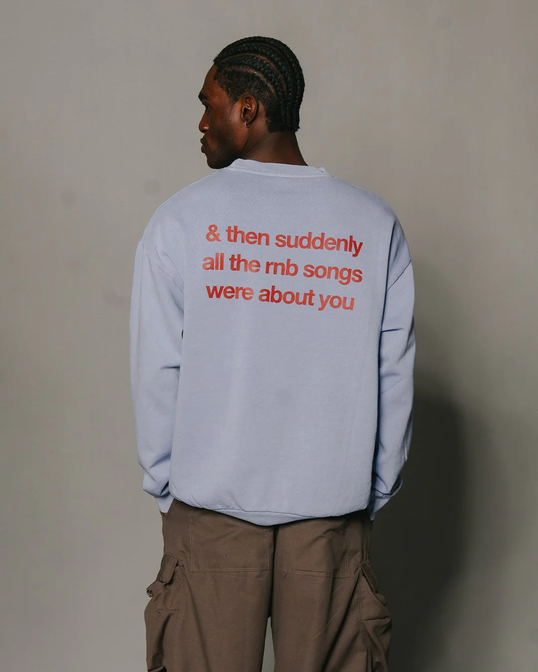 Rnb Songs Black Crewneck Sweatshirt - Image 2