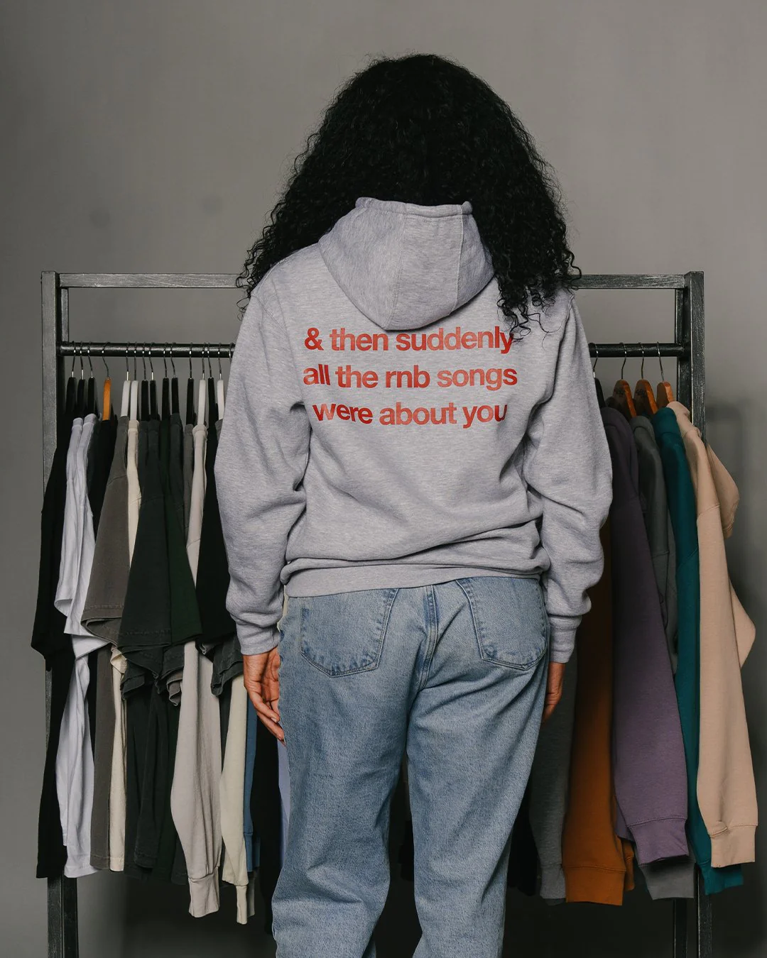 Rnb Songs Heather Grey Hoodie - Image 5