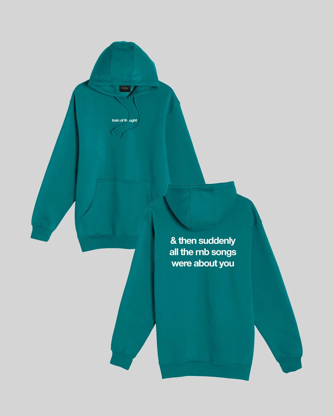 Rnb Songs Teal Hoodie