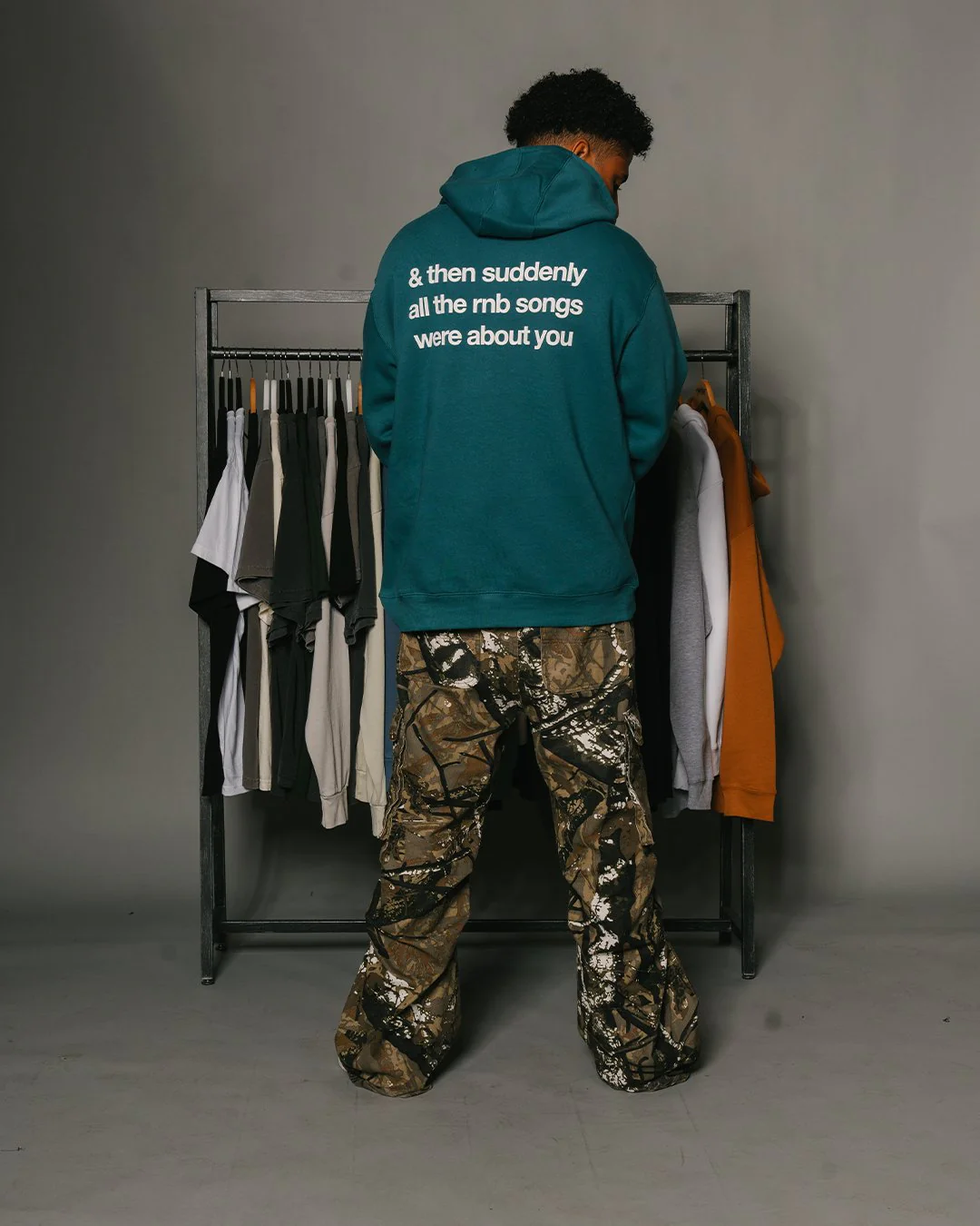 Rnb Songs Teal Hoodie - Image 2
