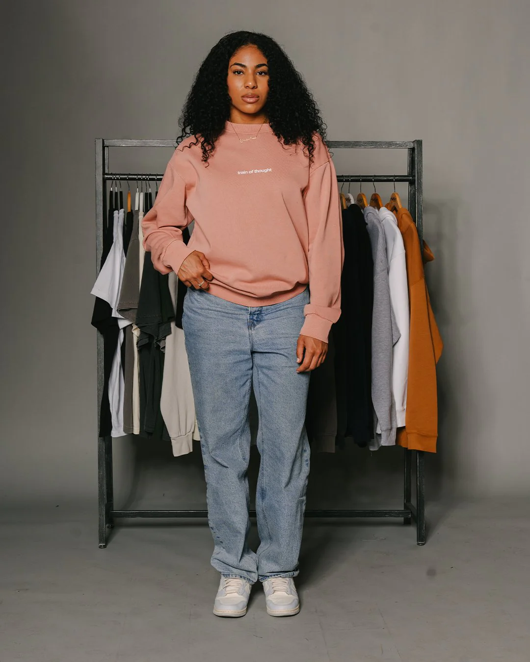 Rnb Songs Salmon Crewneck Sweatshirt - Image 2