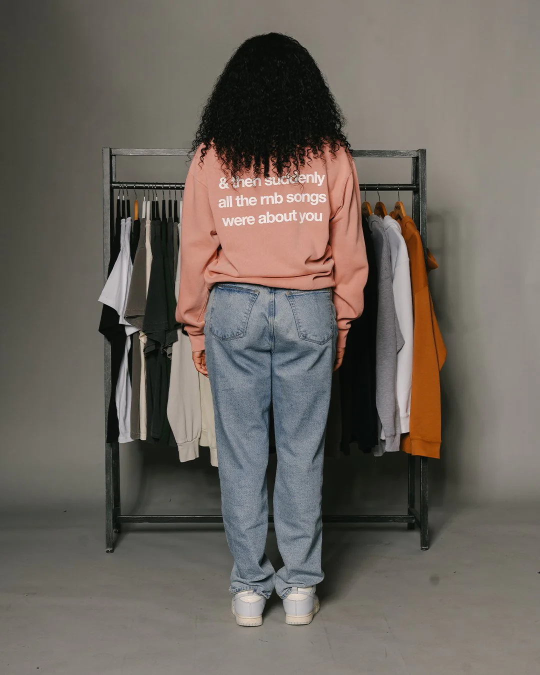 Rnb Songs Salmon Crewneck Sweatshirt - Image 3