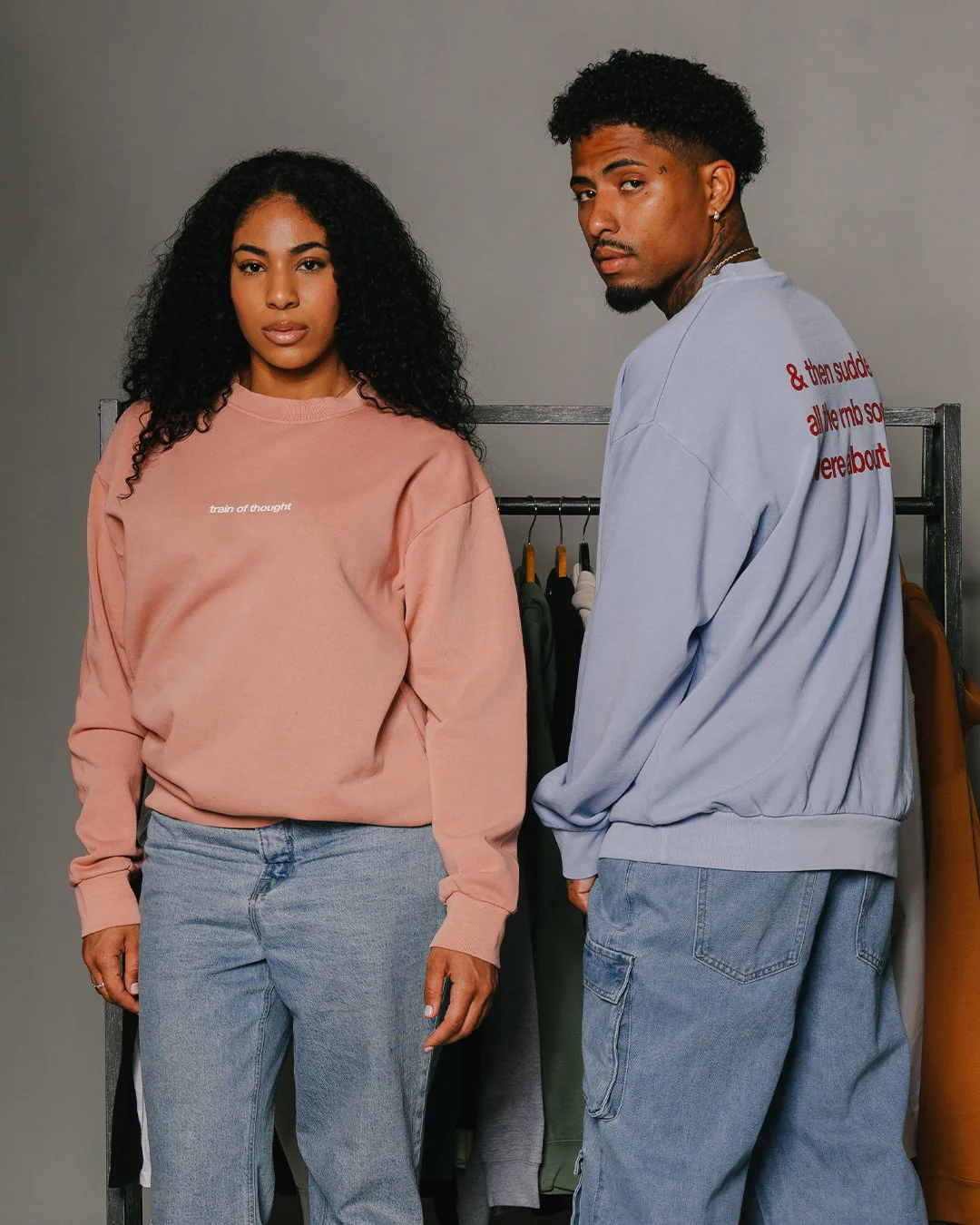 Rnb Songs Salmon Crewneck Sweatshirt - Image 6