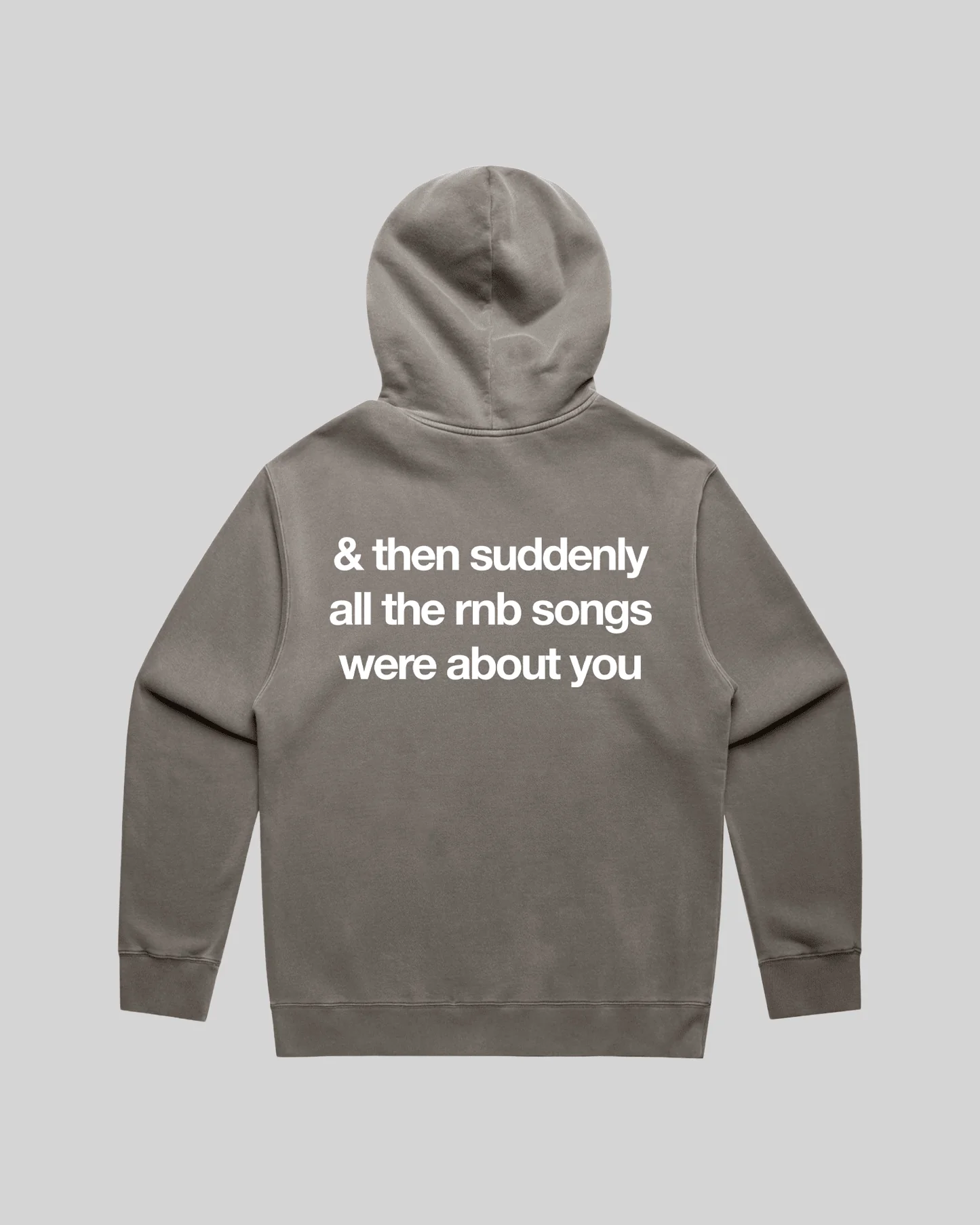 Rnb Songs Relaxed Faded Grey Hoodie
