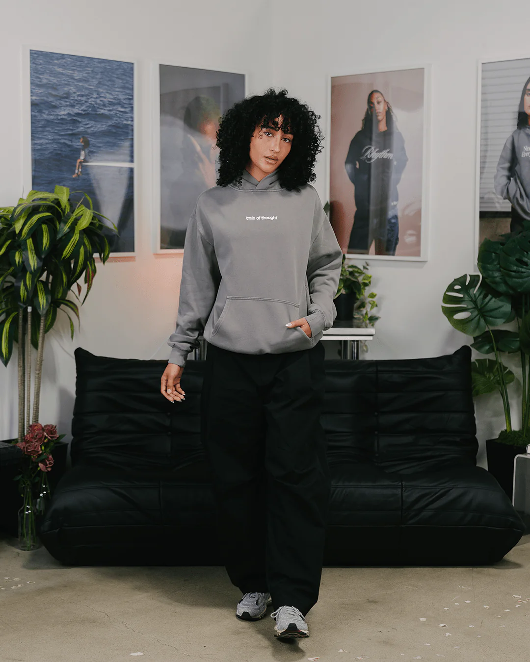 Rnb Songs Relaxed Faded Grey Hoodie - Image 10