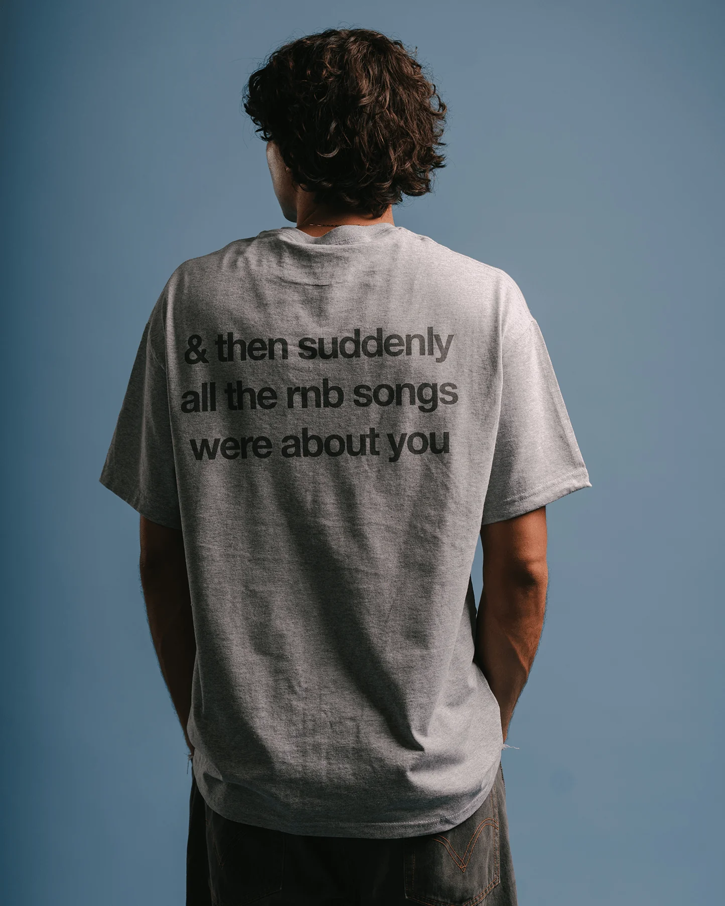 Rnb Songs V2 Grey Tee - Image 4